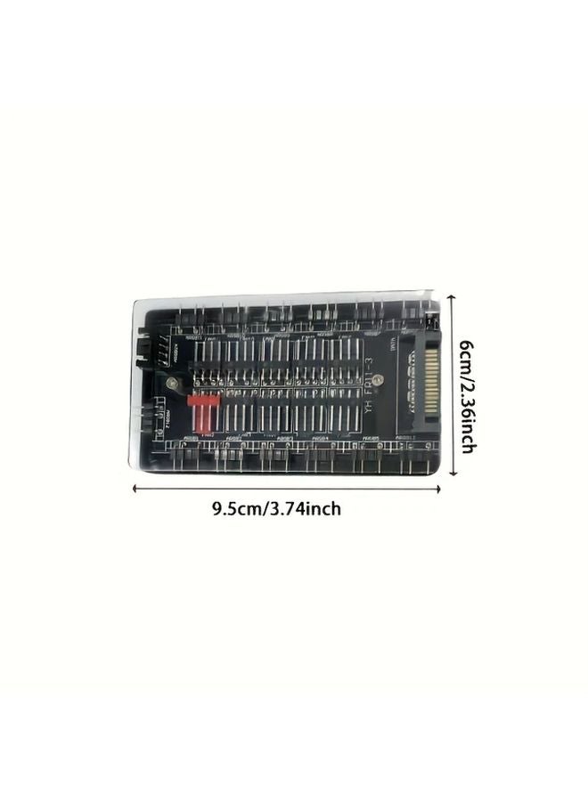 مُحور مروحة مزدوج 10 منافذ ARGB PWM مدعوم بـ SATA وحدة تحكم 2 في 1 - Image 2